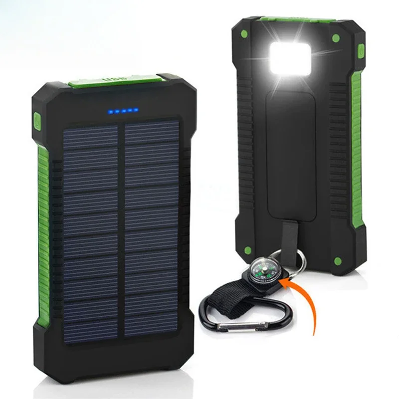 Solar Charger Panel Foldable - Batterie externe solaire portable 20000 mAh,