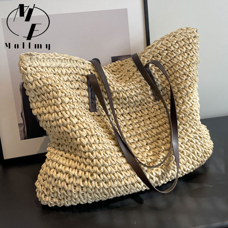 Linen Bag Bulk - Sacs fourre-tout en paille tissée pour