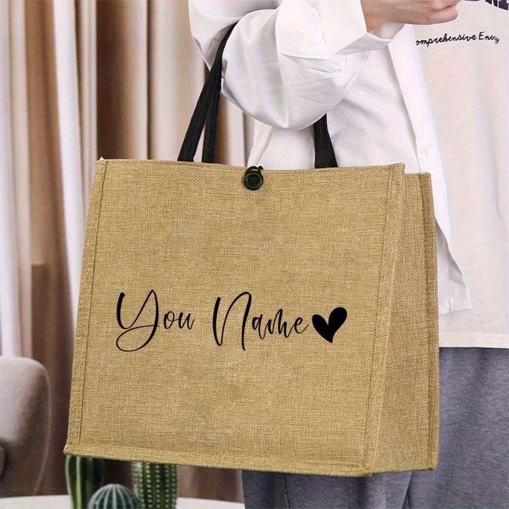 Sac fourre-tout en lin personn - Linen Bag Bulk avis et prix