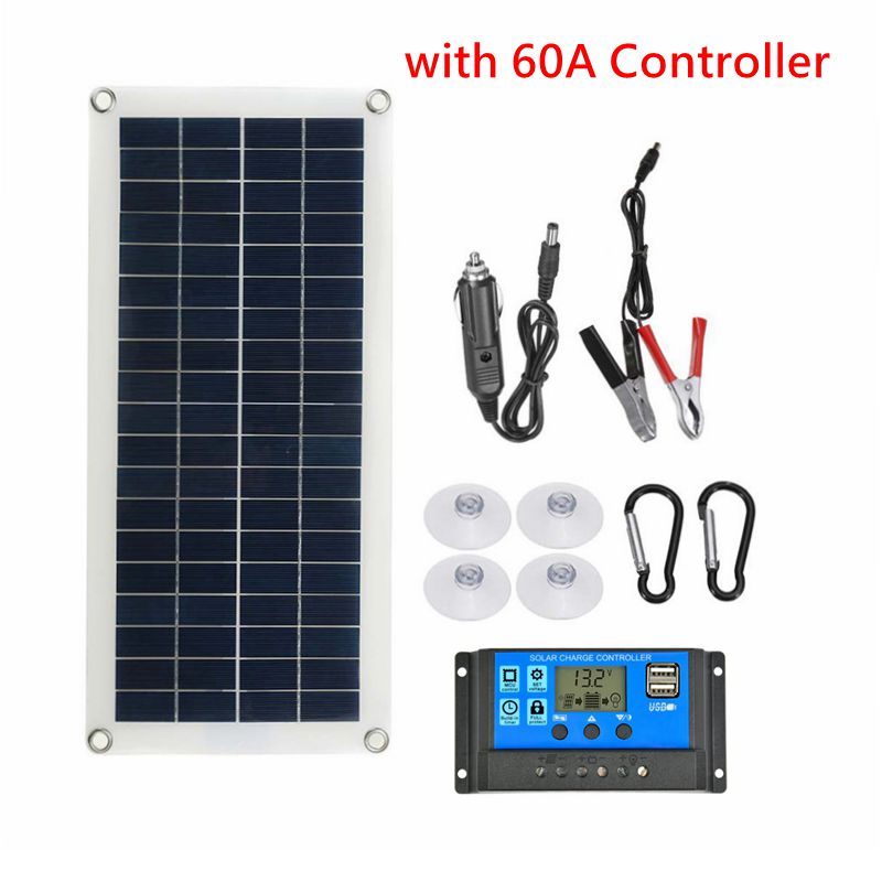 Panneau solaire 100W avec sort - Solar Charger Panel Foldable avis et prix
