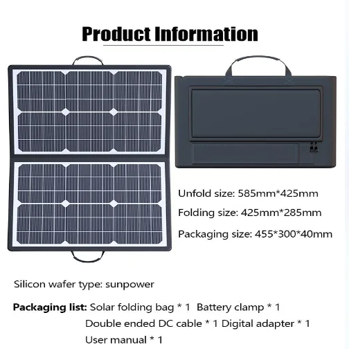 Panneau solaire pliable de 100 - Solar Charger Panel Foldable avis et prix