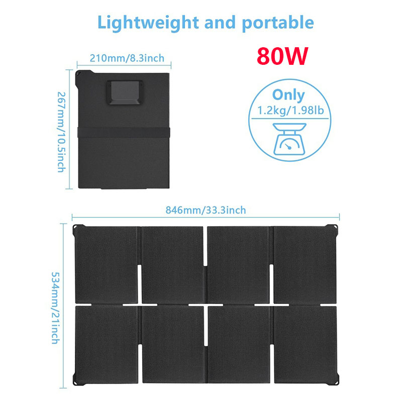 Chargeur solaire portable plia - Solar Charger Panel Foldable avis et prix