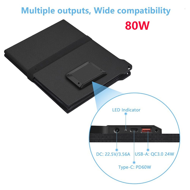 Chargeur solaire portable plia - Solar Charger Panel Foldable avis et prix