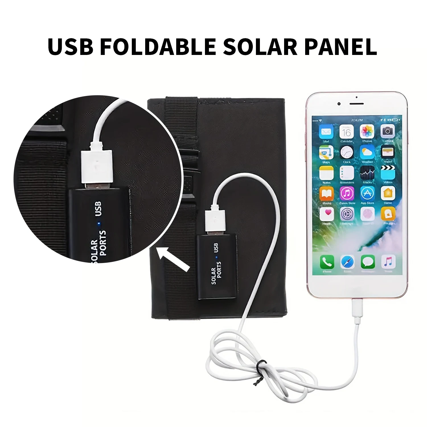 Panneau Solaire Pliable 20W 50 - Solar Charger Panel Foldable avis et prix