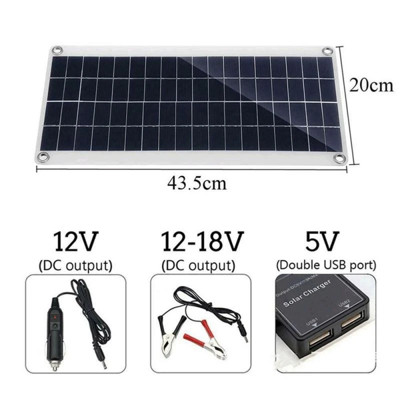 Kit de panneaux solaires 30W 1 - Solar Charger Panel Foldable avis et prix