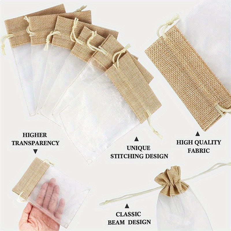 Sacs de rangement en organza e - Linen Bag Bulk avis et prix