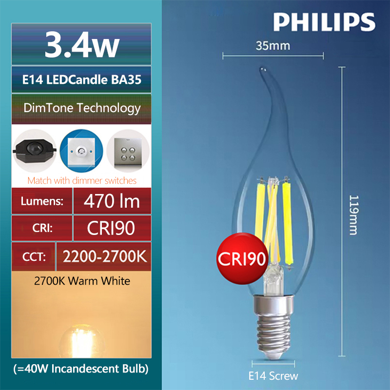 Philips Master – bougie LED E1 - Philips Bulb Led Classic avis et prix