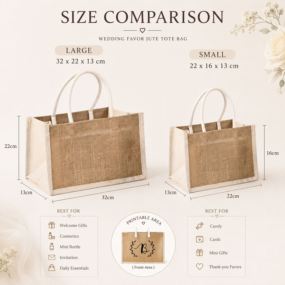 Sac cadeau de mariage personna - Linen Bag Bulk avis et prix