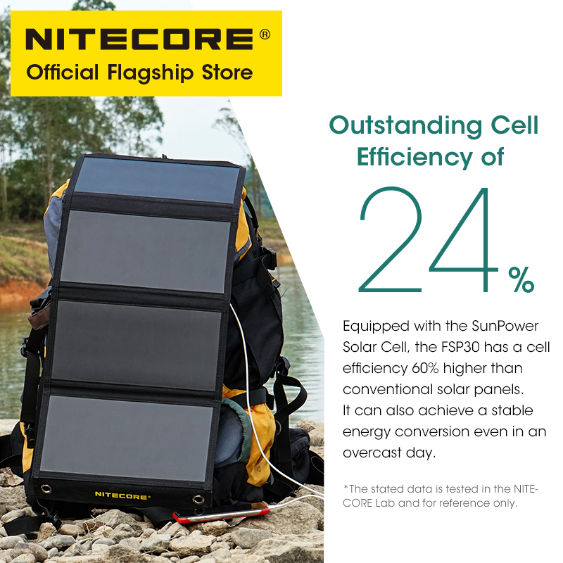 NITECORE Féventuelles 30 30W P - Solar Charger Panel Foldable avis et prix